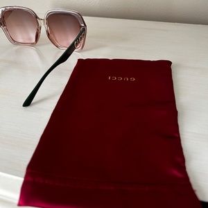 Designer Inspired brown oversized sunglasses